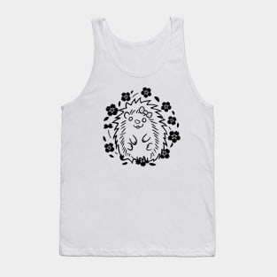 Black outline - Pretty Babygirl Hedgehog Tank Top